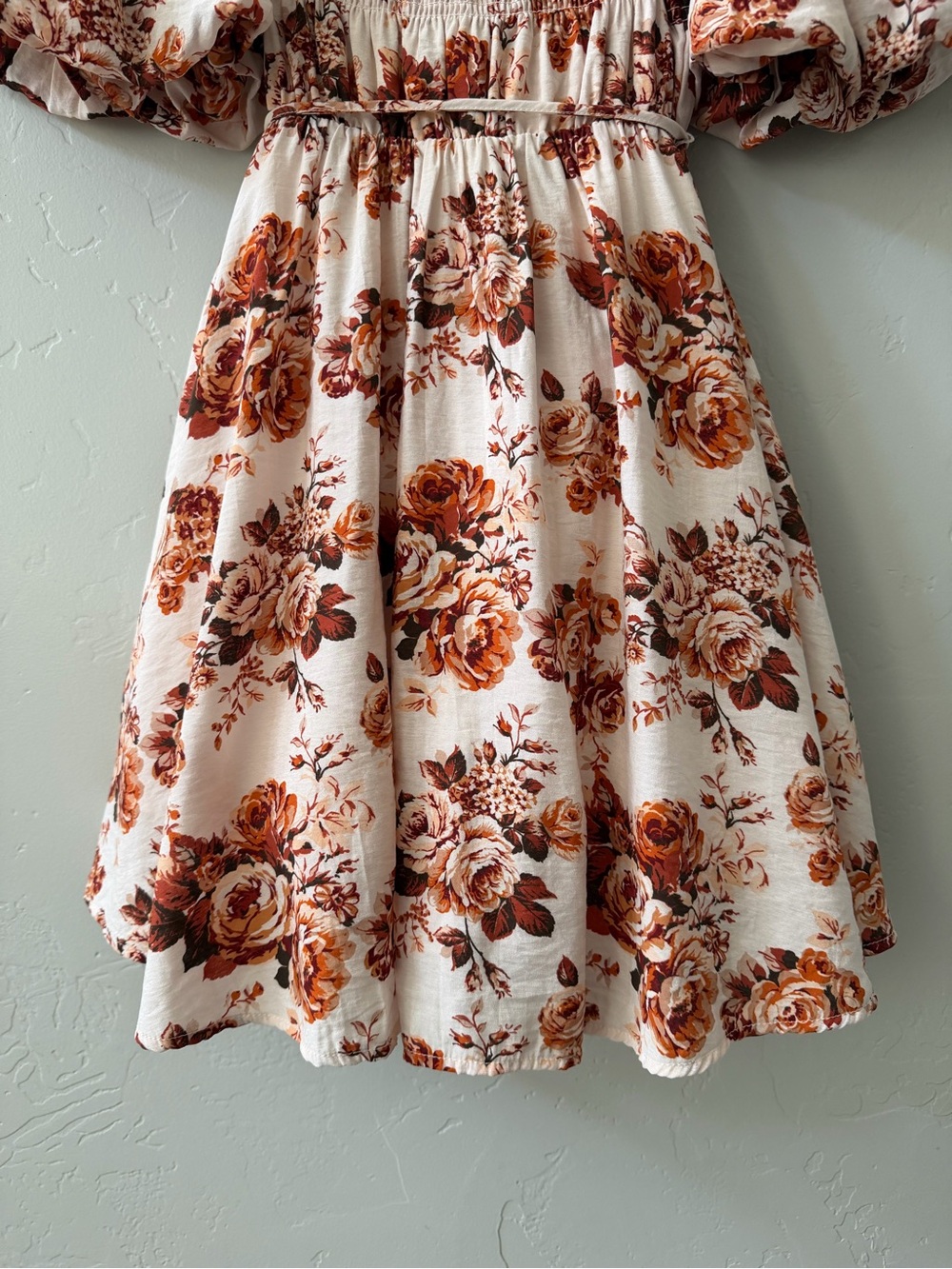 Altar'd State MINLYN Floral Puff Sleeve Mini Dress Size S Cottagecore Coquette - Picture 5 of 13